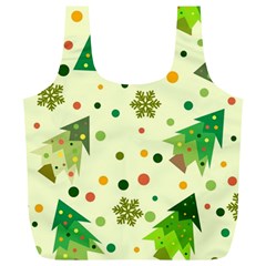 Geometric Christmas Pattern Full Print Recycle Bag (xl) by Grandong