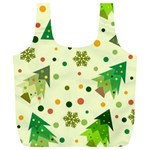 Geometric Christmas Pattern Full Print Recycle Bag (XL) Front