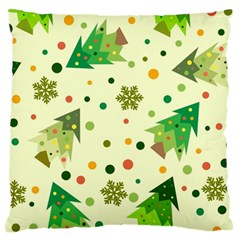 Geometric Christmas Pattern Standard Premium Plush Fleece Cushion Case (one Side) by Grandong