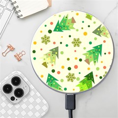 Geometric Christmas Pattern Wireless Fast Charger(white) by Grandong