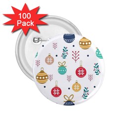 Cute Christmas Pattern 2 25  Buttons (100 Pack)  by Grandong