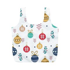 Cute Christmas Pattern Full Print Recycle Bag (m) by Grandong