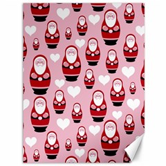 Christmas Santa Pattern Canvas 36  X 48  by Grandong