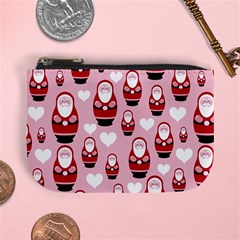 Christmas Santa Pattern Mini Coin Purse by Grandong