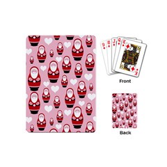 Christmas Santa Pattern Playing Cards Single Design (mini) by Grandong