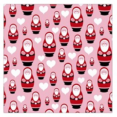 Christmas Santa Pattern Square Satin Scarf (36  X 36 ) by Grandong