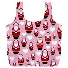 Christmas Santa Pattern Full Print Recycle Bag (xxxl) by Grandong