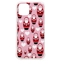 Christmas Santa Pattern Iphone 12/12 Pro Tpu Uv Print Case by Grandong