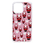 Christmas Santa Pattern iPhone 14 Pro Max TPU UV Print Case Front