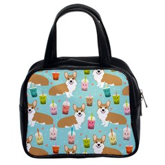 Welsh Corgis Dog Boba Tea Bubble Tea Cute Kawaii Classic Handbag (two Sides) by Grandong