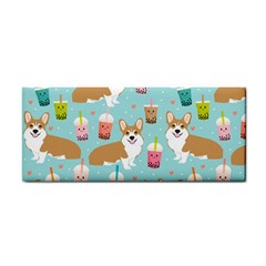 Welsh Corgis Dog Boba Tea Bubble Tea Cute Kawaii Hand Towel by Grandong