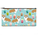 Welsh Corgis Dog Boba Tea Bubble Tea Cute Kawaii Pencil Case Front