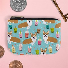 Welsh Corgis Dog Boba Tea Bubble Tea Cute Kawaii Mini Coin Purse by Grandong