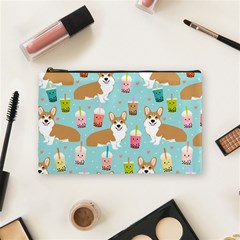 Welsh Corgis Dog Boba Tea Bubble Tea Cute Kawaii Cosmetic Bag (medium) by Grandong