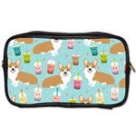 Welsh Corgis Dog Boba Tea Bubble Tea Cute Kawaii Toiletries Bag (Two Sides) Front