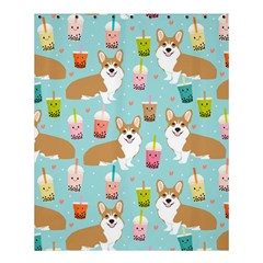 Welsh Corgis Dog Boba Tea Bubble Tea Cute Kawaii Shower Curtain 60  X 72  (medium)  by Grandong