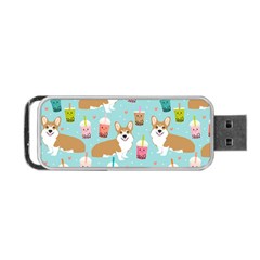 Welsh Corgis Dog Boba Tea Bubble Tea Cute Kawaii Portable Usb Flash (one Side) by Grandong