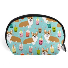 Welsh Corgis Dog Boba Tea Bubble Tea Cute Kawaii Accessory Pouch (large) by Grandong