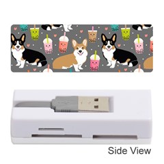 Welsh Corgi Dog Boba Tea Bubble Kawaii Memory Card Reader (stick) by Grandong