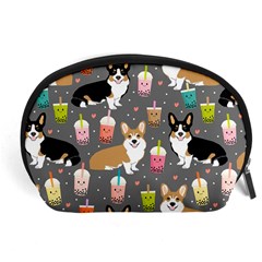 Welsh Corgi Dog Boba Tea Bubble Kawaii Accessory Pouch (large) by Grandong