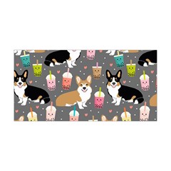 Welsh Corgi Dog Boba Tea Bubble Kawaii Yoga Headband by Grandong