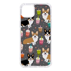 Welsh Corgi Dog Boba Tea Bubble Kawaii Iphone 14 Plus Tpu Uv Print Case by Grandong