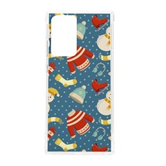 Winter Blue Christmas Snowman Pattern Samsung Galaxy Note 20 Ultra Tpu Uv Case by Grandong