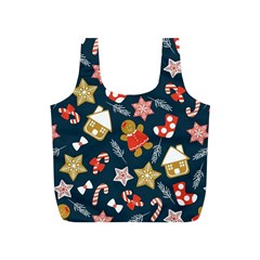 New Year Christmas Winter Pattern Full Print Recycle Bag (s) by Grandong