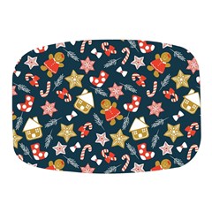 New Year Christmas Winter Pattern Mini Square Pill Box by Grandong