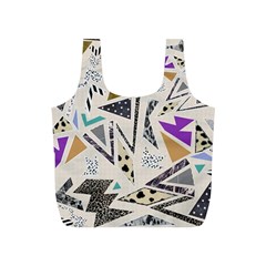 90s Geometric Christmas Pattern Full Print Recycle Bag (s) by Grandong