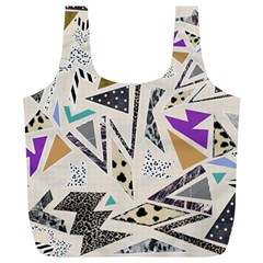 90s Geometric Christmas Pattern Full Print Recycle Bag (xl) by Grandong