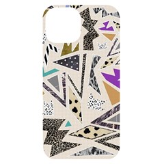 90s Geometric Christmas Pattern Iphone 14 Black Uv Print Case by Grandong