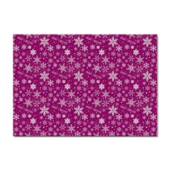 Purple Christmas Pattern Sticker A4 (10 pack)