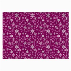 Purple Christmas Pattern Large Glasses Cloth