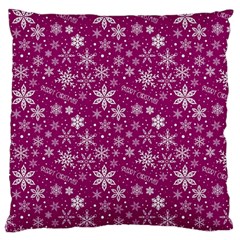 Purple Christmas Pattern Large Cushion Case (one Side)