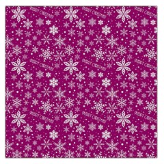 Purple Christmas Pattern Square Satin Scarf (36  X 36 ) by Grandong