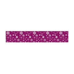 Purple Christmas Pattern Premium Plush Fleece Scarf (Mini)