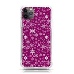 Purple Christmas Pattern iPhone 11 Pro Max 6.5 Inch TPU UV Print Case