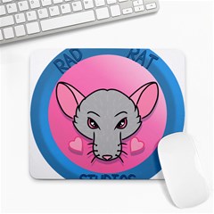 Rad Rat Studios Logo Large Mousepad by radratstudios