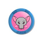 Rad Rat Studios Logo Magnet 3  (Round) Front