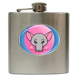 Rad Rat Studios Logo Hip Flask (6 oz) Front