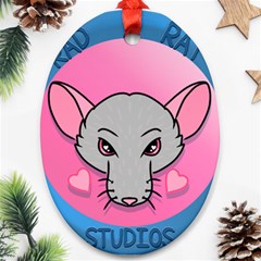 Rad Rat Studios Logo Oval Ornament (two Sides) by radratstudios