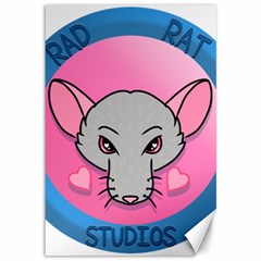 Rad Rat Studios Logo Canvas 12  X 18  by radratstudios