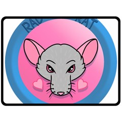 Rad Rat Studios Logo Fleece Blanket (large) by radratstudios