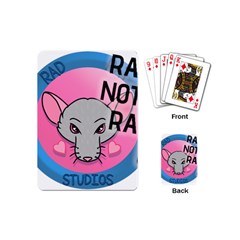 Rad Rat Studios Logo Playing Cards Single Design (mini) by radratstudios