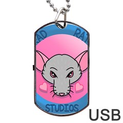 Rad Rat Studios Logo Dog Tag Usb Flash (two Sides)