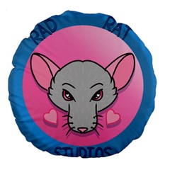 Rad Rat Studios Logo Large 18  Premium Round Cushions by radratstudios