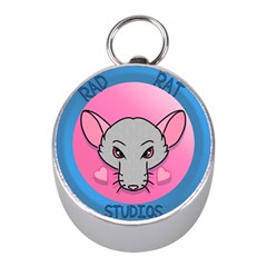 Rad Rat Studios Logo Mini Silver Compasses by radratstudios