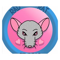 Rad Rat Studios Logo Two Sides Premium Plush Fleece Blanket (small) by radratstudios