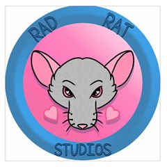 Rad Rat Studios Logo Square Satin Scarf (36  X 36 ) by radratstudios